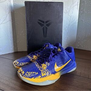 Nike Zoom Kobe 5 Proto 2020 5 Rings Men’s Size 9 Concord/Midwest Gold